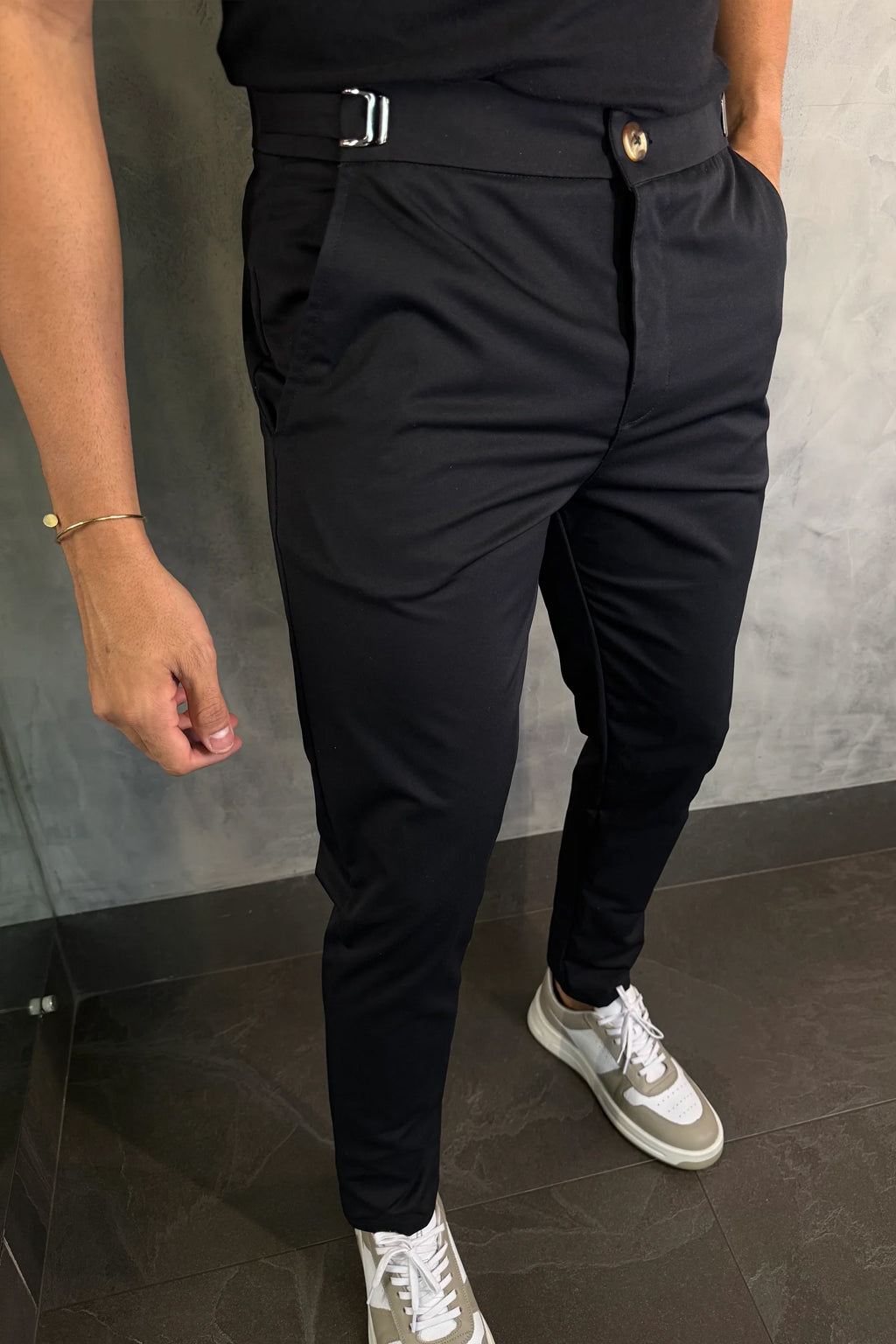 Calça Alfaiataria Masculina Mônaco com Ajuste – Kit com 3 Unidades